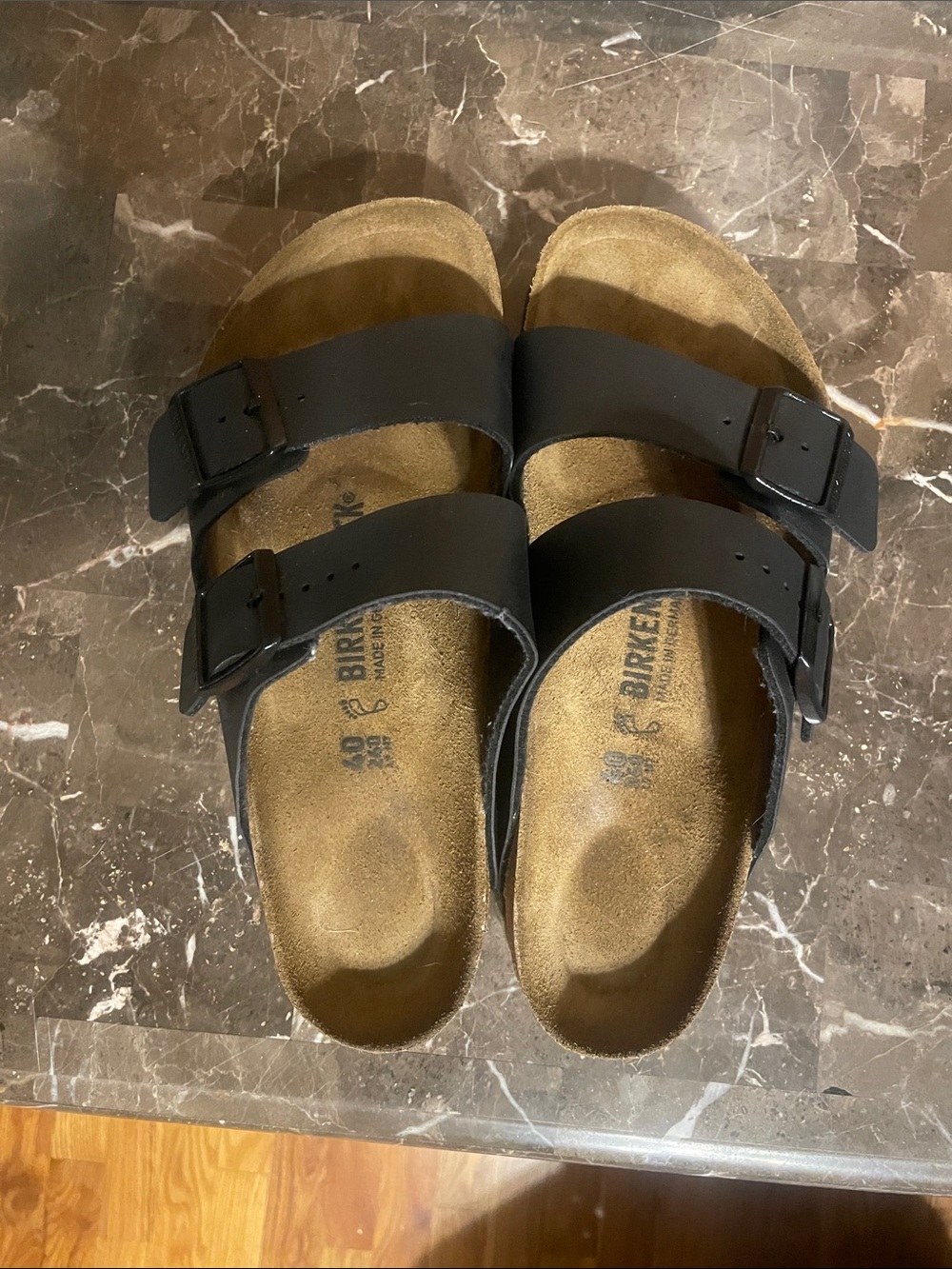 Birkenstock Arizona Black Double Buckle Sandals